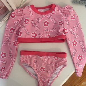 Barbie Floral Pink Kids bathing suit